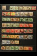 1884-1961 USED COLLECTION  On Stock Pages, Inc FMS Vals To $1, Kedah 1919-21 Set, 1919 50c On $2 & $1 On $3, 1921-32 Set - Altri & Non Classificati