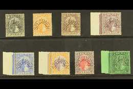 PERAK  1938-41 Perf "SPECIMEN" Eight Different Values To 50c (between SG 103s And 118s) Never Hinged Mint. Most Attracti - Altri & Non Classificati
