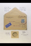 1931-37 FLIGHT COVERS  A Fine Collection Of Air Mail Covers Including First Flight Covers For 1931 (18 Jun) Valletta To  - Malte (...-1964)