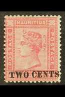 1891  2c On 17c Rose, SG 119, Fine Mint. For More Images, Please Visit Http://www.sandafayre.com/itemdetails.aspx?s=5635 - Mauritius (...-1967)