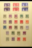 1937-50  Mostly Fine Mint Collection, Incl. 1938-49 KGVI Defins With Additional Papers And P.15x14 Printings, 1948 Royal - Mauritius (...-1967)