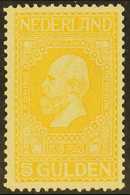 1913  Centenary Of Independence 5g Yellow/cream (NVPH 100, SG 224), Very Fine Mint. Fresh! For More Images, Please Visit - Other & Unclassified