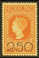 1920  2.50 On 10g Orange-vermilion Centenary (NVPH 105, SG 237) Very Fine Mint. For More Images, Please Visit Http://www - Sonstige & Ohne Zuordnung