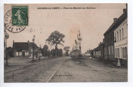 AVESNES LE COMTE (62) - PLACE DU MARCHE AUX BESTIAUX - Avesnes Le Comte