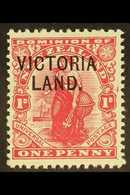 VICTORIA LAND  1911-13 1d Carmine Overprint, SG A3, Fine Never Hinged Mint, Very Fresh. For More Images, Please Visit Ht - Altri & Non Classificati