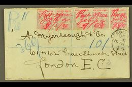 1901 "POST OFFICE JEBBA" MANUSCRIPT CANCELS ON REGISTERED COVER  (9th May) Envelope Registered To London, Bearing 1d Dul - Nigeria (...-1960)