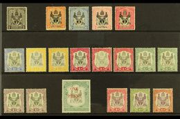 1895-1901 MINT "ARMS" SELECTION  Presented On A Stock Card & Includes 1895 1d  (no Wmk), 1896 4d, 6d & 1s Shades, 1897-1 - Nyassaland (1907-1953)