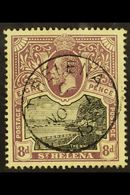 1912-16  8d Black & Dull Purple, SG 78, Very Fine Used. For More Images, Please Visit Http://www.sandafayre.com/itemdeta - Sainte-Hélène