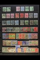 1870-1951 USED SELECTION CAT £850+  Crammed Onto A Stock Page. Includes St Christopher 1870 CC Wmk Range To 6d's Both Pe - St.Kitts Und Nevis ( 1983-...)