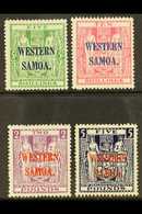 1935 - 1942  Postal Fiscal Set Complete, On Wiggins Teape Paper, SG 194a/d, Fine And Fresh Mint. Rare Set. (4 Stamps) Fo - Samoa