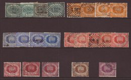 1877-90  First Issues Used Selection (Sassone 1/7) With A Number Of Additional Shades For The 2c To 25c Values And Notin - Otros & Sin Clasificación