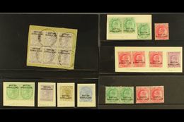 1903 OVERPRINTS - INTERESTING BALANCE  Of Mint & Used Stamps On Several Black Stock Cards, Many With Varieties Including - Somaliland (Herrschaft ...-1959)