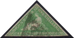 CAPE OF GOOD HOPE  1863-64 1s Bright Emerald-green, SG 21, Used With Margins And Small Part Triangular Pmk. Lovely Colou - Ohne Zuordnung