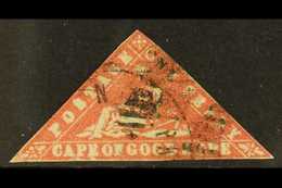 CAPE OF GOOD HOPE  1861 1d Carmine On Laid Paper, SG 13a, Used With Small Touching Margins. Cat £3500 For More Images, P - Non Classés