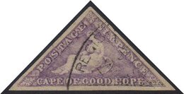COGH  1863-64 6d Bright Mauve Triangular, SG 20, Fine Used With Crisp Oval Cancel, 3 Large (repaired) Margins And Tiny T - Non Classés