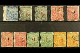 GRIQUALAND WEST  1877-78 USED SELECTION On A Stock Card. Includes 1877 4d "G.W" Ovpt, 1877-8 First Printing ½d X2, 1d X4 - Non Classés