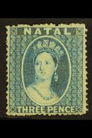 NATAL  1861 3d Blue, No Wmk, Intermediate Perf, SG 11, Very Fine Mint, Large Part Og. For More Images, Please Visit Http - Non Classés