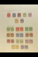 TRANSVAAL  1900 "V.R.I." OVERPRINTS OUTSTANDING VARIETIES COLLECTION. A Collection Of Mint Stamps With Excellent Display - Non Classés