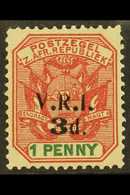TRANSVAAL  LYDENBURG British Occupation 1900 3d On 1d Rose-red And Green With Local "V.R.I." Opt, SG 5, Very Fine Mint.  - Non Classés
