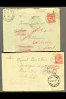 1915 UNRECLAIMED COVERS  Pair Of Covers, Both Addressed To "Winch Brothers" In Colchester, Both With "Unclaimed" Cachets - Non Classificati