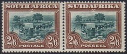 1927-30  2s 6d Green And Brown London Pictorial SG 37, Fine Never Hinged Mint Pair, Scarce. For More Images, Please Visi - Ohne Zuordnung