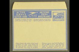 AEROGRAMME  1941 3d Ultramarine On Buff With Blue Overlay, Afrikaans Redrawn Stamp Impression (tops Of Trees No Longer T - Unclassified