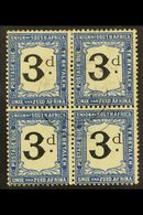 POSTAGE DUE  1922-6 3d Black & Blue, SG D15, Fine Used Block Of Four. For More Images, Please Visit Http://www.sandafayr - Non Classés