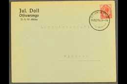 1916  (14 Oct) Printed Cover To Windhuk Bearing 1d Union Stamp Tied By Fine "OTJIWARONGO" Cds Postmark, Putzel Type 4. N - África Del Sudoeste (1923-1990)