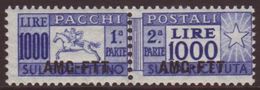 ZONE A  1954 Parcel Post 1000L, Sass 26, Never Hinged Mint Horizontal Pair. For More Images, Please Visit Http://www.san - Autres & Non Classés