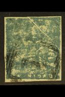 1852-60  (1d) Grey To Bluish Grey, Fifth Issue, PRE-PRINTING PAPER FOLD Across Top Right Corner, SG 19, Fine Used, Four  - Trinité & Tobago (...-1961)