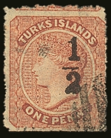 1881  "½" On 1d Dull Red, Setting 8, Type 8, SG 16, Very Fine Used. For More Images, Please Visit Http://www.sandafayre. - Turks E Caicos