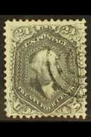 1862-66  24c Grey Washington, SG 74b, Scott 78b, Excellent Colour And Neat Target Cancel.  For More Images, Please Visit - Sonstige & Ohne Zuordnung