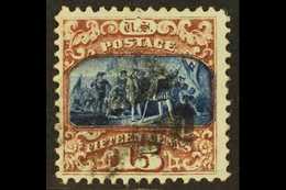 1869  15c Blue And Brown Columbus Pictorial, Type II SG 121, Scott 119, Fine And Lightly Cancelled. For More Images, Ple - Altri & Non Classificati