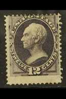 1870  12c Dull Violet President Clay, Sc 151, Good Mint No Gum, Centered High. Cat Sc $1000 (£660) As No Gum. For More I - Andere & Zonder Classificatie