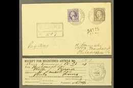 AMERICAN SAMOA  1927 (Dec 27) Registered Cover Franked With 3c Washington & 15c Franklin, Postmarked Pago Pago, Addresse - Sonstige & Ohne Zuordnung