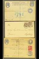 1882-1901 COMMERCIAL PERFINS ON COVERS.  An Interesting Group Of Covers Addressed To European Destinations, Bearing Most - Altri & Non Classificati