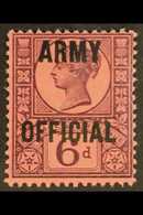 OFFICIALS  1896 6d "Army Official", SG O45, Very Fine And Fresh Mint. For More Images, Please Visit Http://www.sandafayr - Autres & Non Classés