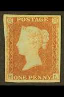 1841  1d Red-brown, SG 8, Mint Good Part OG, 4 Margins. Cat £600. For More Images, Please Visit Http://www.sandafayre.co - Autres & Non Classés