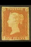 1850-51  1d Red-brown Plate 103, SG 8, Mint Part OG With 4 Close Cut Margins. Fresh Looking. For More Images, Please Vis - Sonstige & Ohne Zuordnung