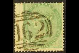 1855-57  1s Green On Thick Paper, SG 72b, Fine Used Wing Margin Example, Cat £400. For More Images, Please Visit Http:// - Autres & Non Classés