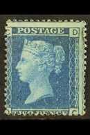 1858  2d Blue Plate 9, SG 45, Never Hinged Mint. For More Images, Please Visit Http://www.sandafayre.com/itemdetails.asp - Other & Unclassified