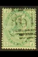 1873-80  1s Green Plate 9, Wmk Spray INVERTED, SG 150Wi, Used With Vertical Oval "198" Cancellation, A Couple Of Shortis - Autres & Non Classés