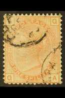 1873-80  1s Orange (plate 13) Wmk Spray, SG 151, Used With Lovely Corner Cds Cancellations, Some Shortish Perfs At Base  - Autres & Non Classés