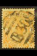 1876  8d Orange, SG 156, Good Colour And Neat "B30" Cancel. Cat £350. For More Images, Please Visit Http://www.sandafayr - Otros & Sin Clasificación