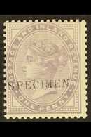 1881  1d Lilac (16 Dots) Handstamped "SPECIMEN" (SG Type 9), SG 172s, Never Hinged Mint. For More Images, Please Visit H - Otros & Sin Clasificación