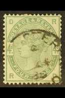 1884  4d Dull Green, SG 192, Very Fine Used With Good Colour. Cat 210. For More Images, Please Visit Http://www.sandafay - Autres & Non Classés