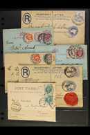 1887-92 "JUBILEE" FRANKINGS ON OVERSEAS MAIL.  An Attractive Collection Of Covers & Cards Bearing 1887-92 "Jubilee" Stam - Sonstige & Ohne Zuordnung