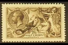 1913  2s6d Deep Sepia Brown Seahorse, SG 399, Never Hinged Mint, Upper Right Corner Rounded. For More Images, Please Vis - Non Classificati