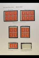 1952-1960 ½d ORANGE BOOKLET PANES.  SPECIALIZED NEVER HINGED MINT COLLECTION Of All Different Complete Booklet Panes Wri - Sonstige & Ohne Zuordnung