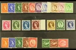 1952-54  QEII Wildings Wmk Tudor Crown Complete Set, Plus Wmk Inverted And Wmk Sideways Complete Sets, SG 515/31, 515wi/ - Otros & Sin Clasificación